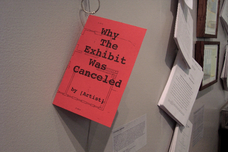 Canceled, Installation view