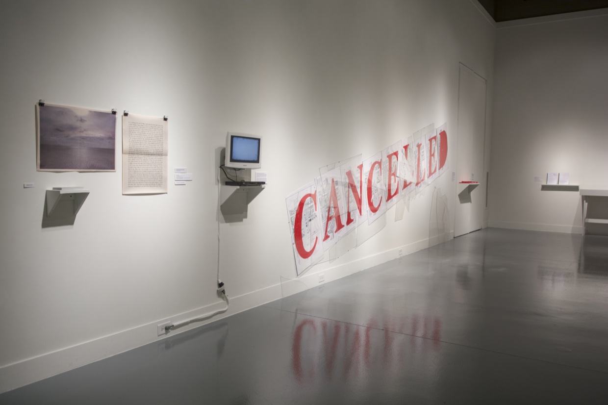 Canceled, Installation view at the Freedman Gallery, Albright College
