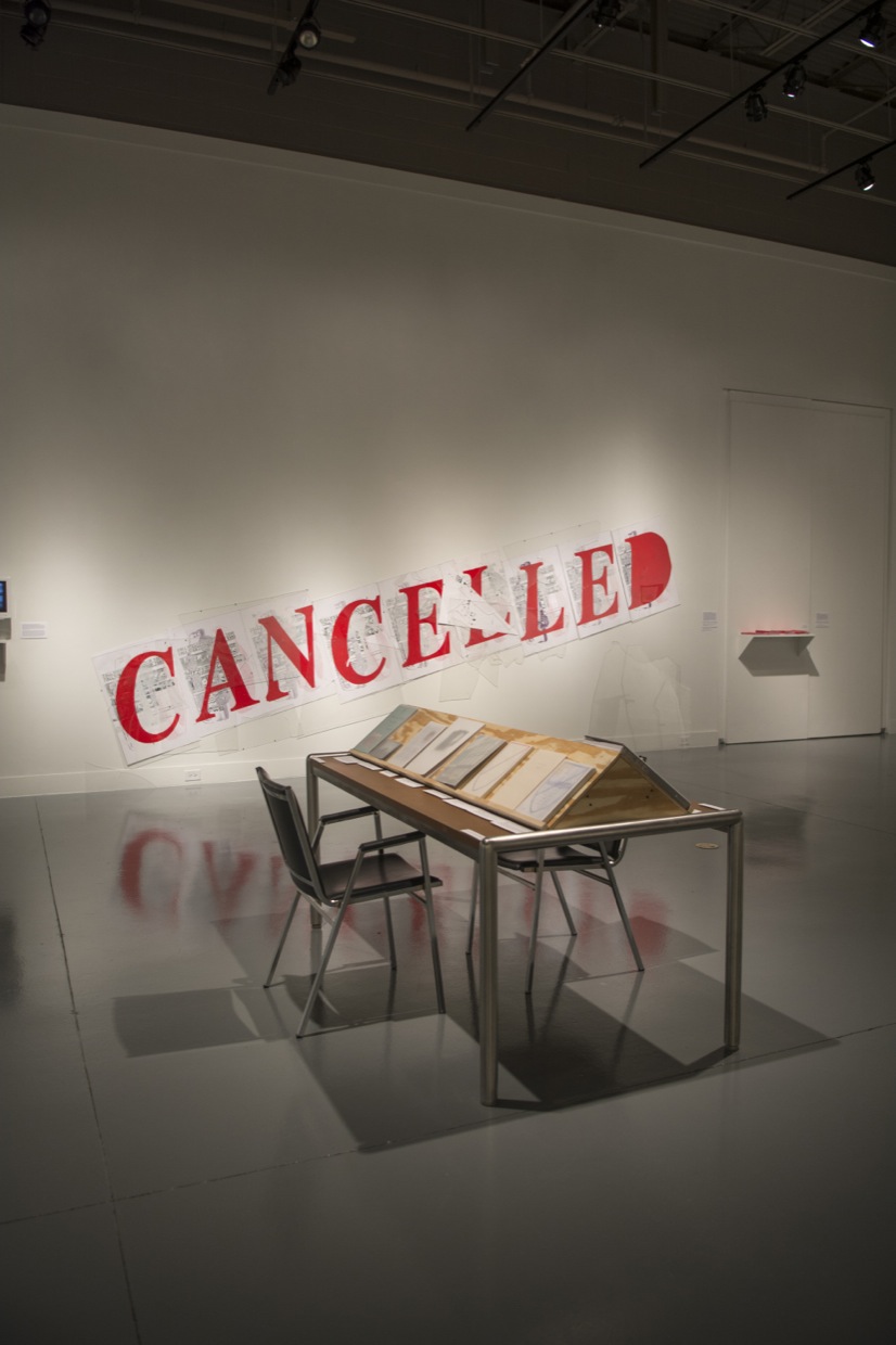 Canceled, Installation view at the Freedman Gallery, Albright College