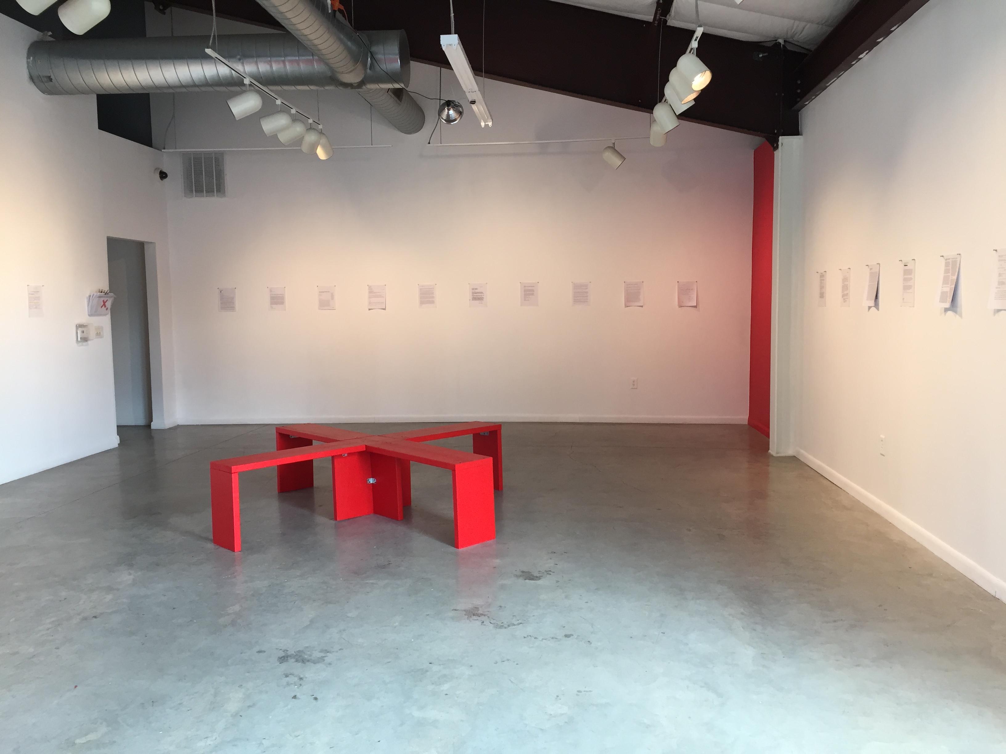 Non-Participation, Installation view, The Art League Houston