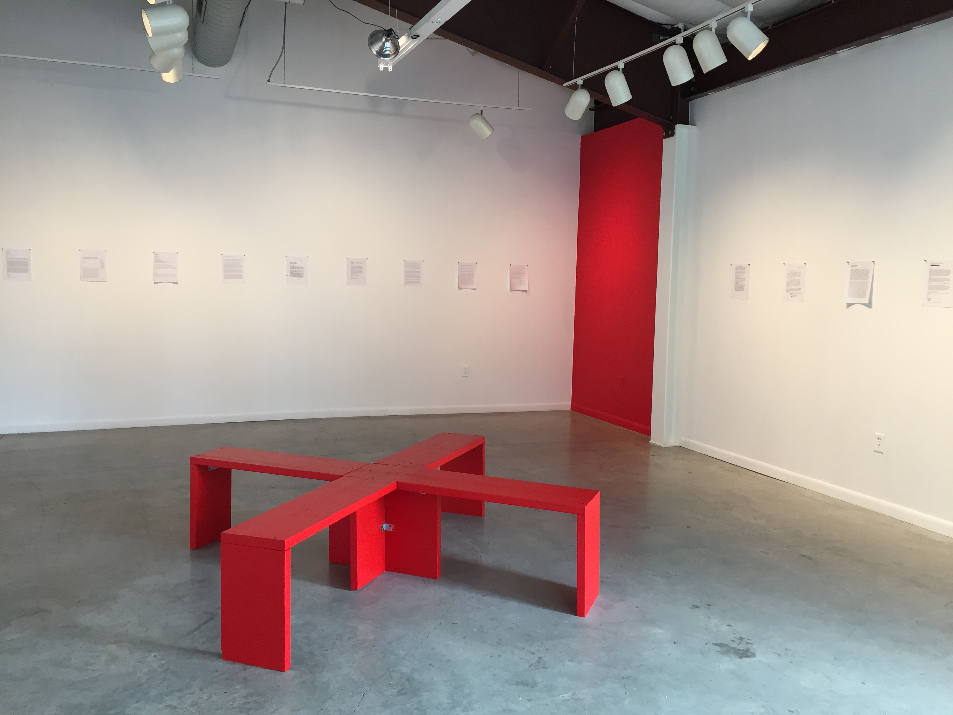 Non-Participation, Installation view, The Art League Houston