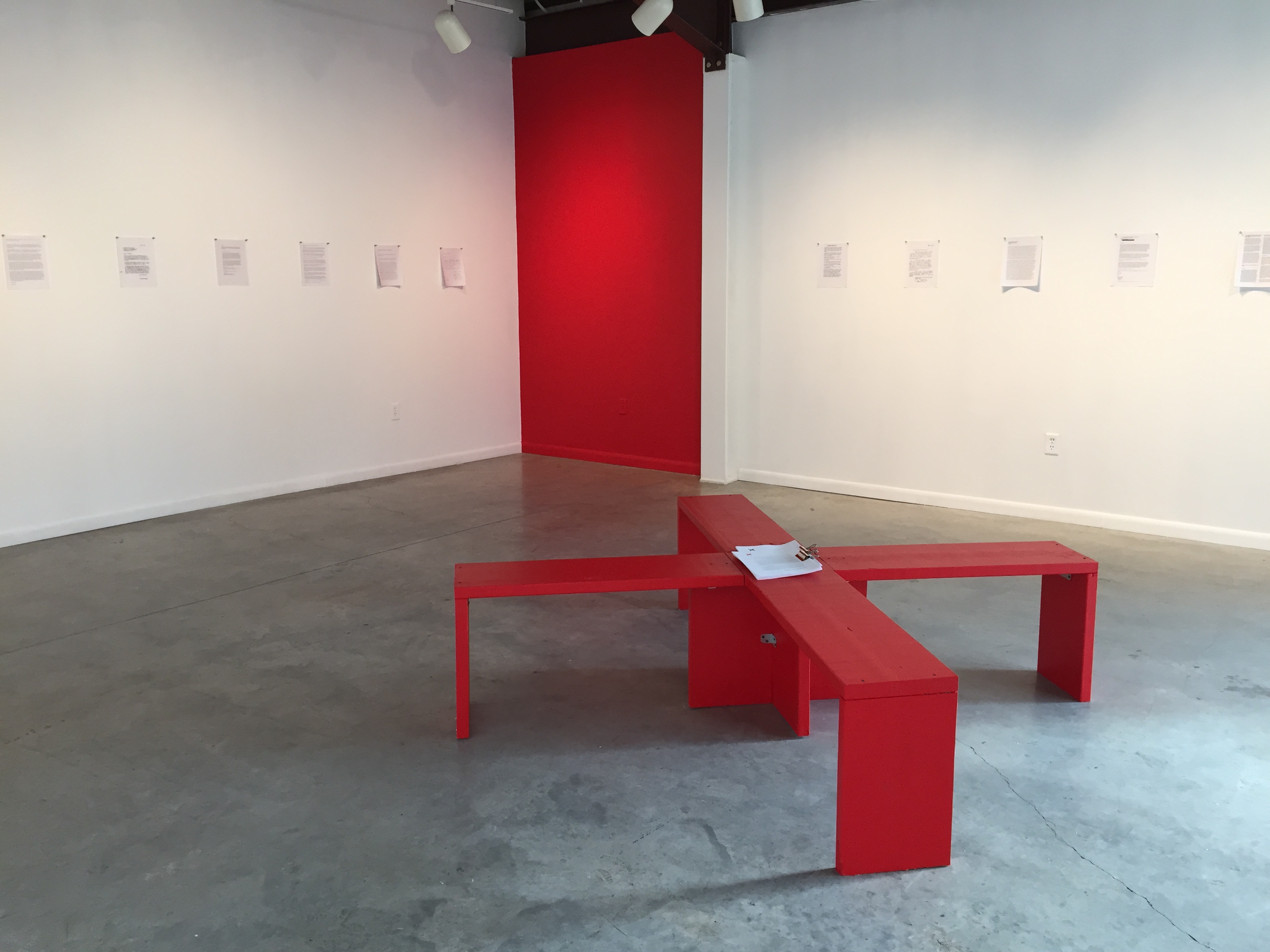 Non-Participation, Installation view, The Art League Houston